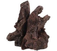 UTHCLO Aquarium Resin Driftwood Decoration - Artificial Tree Trunk Fish Tank Ornament with Hiding Cave - Wood Decor for Betta, Shrimp, and Reptile Terrariums