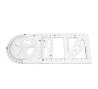 UTHCLO Architectural Drawing Rulers Engineering Rulers Plastic Multifunctional Stencil Easy to Operate Draw Patterns for Engineering Office Use Suitable for Students and Architectural