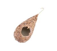 UTHCLO Artificial Bird Nest Handwoven Straw Hanging Breeding Nest for Wild Birds Balcony Garden Outdoor Decoration with Natural Ventilation and Drainage