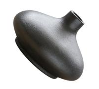 UTHCLO Artistic Ceramic Retro Vase Black Small Round Vintage Floral Vase Home Decoration Zen Style Desktop Ceramic Adornment