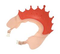 UTHCLO Baby Bath Visor and Shower Hat for Toddlers with Ear and Eye Protection Adjustable Red Gem Crown Design Bathing Hair Wash Shield for Boys and Girls