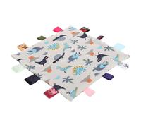 UTHCLO Baby Handkerchief Security Comfort Blanket Blue Cloth Cartoon Dinosaur Towel Nursery Soft Teething Blanket Gentle on Newborn Skin Multifunctional for Babies and Newborns