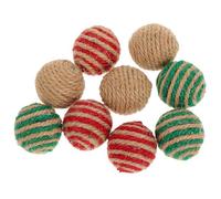 UTHCLO Ball 9pcs Kitten Cat Funny Interactive Rope and for Balls Entertainment and Training Christmas Pet Supplies Color for Pet