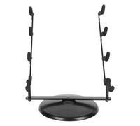 UTHCLO Bamboo Flute Stand with Iron Disc Base, Metal Flute Rack Desktop Holder for Dizi and Wind Instruments, Household Storage Organizer Suitable for Music Rooms and Instrument Display