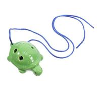 UTHCLO Beginners Ocarina Flute in Turtle Shape - White Porcelain Alto Ac Tuning Ocarina for Easy Carrying and Beautiful Natural Sounds, for Music Beginners and Hobbyists