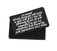 UTHCLO Bible Saying Embroidered Armband Patch for Clothing DIY Repair Black and White Christian Sewing Applique for Jeans Jackets Backpacks Crafts Decoration