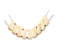 UTHCLO Bite-resistant Hamster Ladder Wooden Climbing Chinchilla Accessory for Small Pets Cage Playground Activity