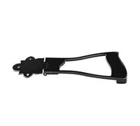 UTHCLO Black Metal 6-String Guitar Tailpiece Bridge, Polished Lightweight Replacement Part for Hollow Body and Electric Guitars, Musical Instrument Accessory