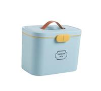 UTHCLO Blue Medicine Storage Organizer Box with Handle Multi-Compartment Family Emergency Kit Container Portable Household Medical Storage Case for Indoor Outdoor Use