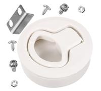 UTHCLO Boat Round Slam Latch Flush Ring Pull Handle Plastic Construction Sturdy Flush Mount Design for Rv Cabinet and Boat Hardware Accessory