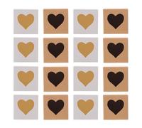 UTHCLO Boxes and Christmas Kraft Paper for Graduation 60pcs Heart-shaped Time Elegant Brown Kraft Boxes with Window Wrapping Supplies Random Color for Party