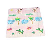UTHCLO Boys and Girls High Chair Splat Mat Non-Slip Waterproof Multi-Layer Plastic Coated Baby Chair Floor Mat Under Highchair and Dining Table 135x135cm Easy-Clean Play