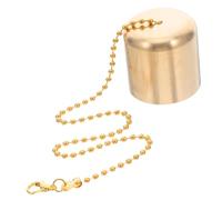 UTHCLO Brass Candle Snuffer with Chain Vintage Wick Dip Extinguisher for Oil Lamps Wine Bottle Candles and Traditional Flames for Safe and Use
