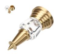 UTHCLO Brass Tara Pendant Charm Hollow Acrylic Buddha Necklace Pendant for Spiritual Blessing Antique Style White Tower Decoration Lightweight and Jewelry Accessory for Meditation and