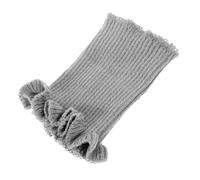 UTHCLO Breathable Cotton Pet Scarf for Dogs and Cats High Elastic Warm Neck Wrap Comfortable Outdoor Earmuff Headband Soft Gray Neckwear for Winter Protection and Stylish Decoration
