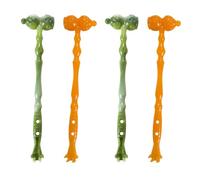 UTHCLO Calabash Gourd Handheld Massagers and Back Scratcher Tools 4pcs Set with Dual Heads, Portable Massage Hammers for Back Pain Relief and Itch Removal, Suitable for Elderly and Travel Use