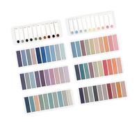 UTHCLO Card Sticky Reading Strips Portable Self-adhesive Bookmarks for Office and School Annotation with Transparent Tabs for Highlighting Key Points and Note Classification