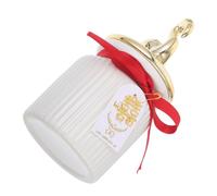 UTHCLO Cartoon Ceramic Storage Jar with Lid Small Airtight Tea Container Canister for Dry Food Storage Sealed Pot for Kitchen Pantry with Smooth Glossy Finish and Refined Design