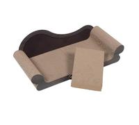 UTHCLO Cat Scratcher Lounger Couch Shaped Corrugated Paper Scratch Pad for Indoor Cats Protects Furniture Encourages Healthy Scratching Habits and Neat Living Space