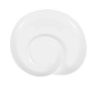 UTHCLO Ceramic Divided Dumpling Plate with Sauce Compartment Decorative Practical Food Tray for Sushi Salad Dessert Smooth Easy to Clean Porcelain Dish for Home Restaurant Hotel Use