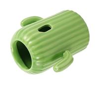 UTHCLO Ceramic Hamster Water Bottle Stand Cactus Shape Fun Design Hydration Holder for Small Pets Including Guinea Pigs and Chinchillas Suitable for All Hamster Breeds
