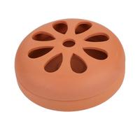 UTHCLO Ceramic Hollow Scald Box with Lid for Coil Incense Burner Protective Ventilated Plate Cover Wear Resistant Aromatherapy Holder for Indoor Outdoor Use