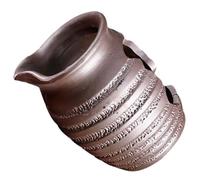 UTHCLO Ceramic Jar Fish Tank Water Dispenser Water Circulation Fountain Jar for Interior Yard Artistic Brown Decorative Fountain Decor