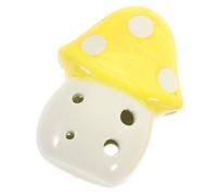 UTHCLO Ceramic Mushroom Ocarina for Beginners Portable Wind Instrument Yellow for Students and Learning Music
