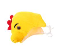 UTHCLO Chicken Costume Hat Large Size L (Fits 160-180Cm) Cute Cartoon Animal Rooster Headgear Soft Carnival Party Favor Hat for Christmas Cosplay and Photo Booth Props