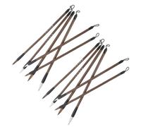 UTHCLO Chinese Calligraphy Brushes Set Essential Tools for Calligraphy Skills Training and Versatile Use in Painting Plastic Handles 12pcs for Home and School Practice