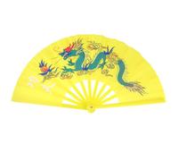 UTHCLO Chinese Hand Fans for Kung Fu Tai Chi Martial Arts Performance with Dragon Design Non-Toxic Plastic Smooth Hinge for Women Line Dancing and Spring Festival Party