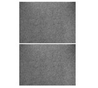 UTHCLO Chinese Painting Felt Mat 2pcs Thick Grey Desk Pad for Calligraphy Practice and Creative Projects for Students and Beginners