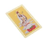 UTHCLO Chinese Style Guanyin Auspicious Amulet Card for Wealth and Success Metal Protection Charm Luck Feng Shui Guardian Traditional Fortune Blessing Portable Luck Charm