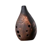UTHCLO Chinese Xun Instrument with Pure Correct Tune Professional Ceramic Ocarina 10 Holes and Deep Rich Sound for Beginners and Artists