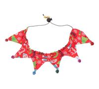 UTHCLO Christmas Adjustable Cat Collar with Santa Snowman Pattern Red Xmas Neckerchief for Indoor Cats Cute Bell Pet Collar for Kittens