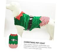 UTHCLO Christmas Dog Costume Xl Elf Outfit for Pets Adorable Pet Coat for Outdoor Walking and Jogging Lovely Holiday Apparel for Dogs