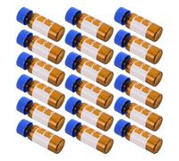 UTHCLO Chromatography Sample Vials 100pcs 1.5ml 2ml 5ml Glass or Plastic Leakproof Small Vials for Lab Experiments and Laboratory Use