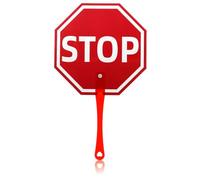 UTHCLO Classroom Handheld Stop Sign Paddle with Handle Reusable Teacher Stop Board for Student Instructions for Classroom Management and Presentation