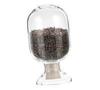 UTHCLO Clear Glass Sample Bottle with Stopper Transparent Round Display Jar for Laboratory Agricultural Plant Specimen Storage Lightweight Portable Matchstick Container for Students and