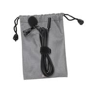 UTHCLO Clip on Microphone Lavalier Mic 3.5mm Wired USB Type-c with High-definition Noise Reduction Simple Convenient Design Black Metal Nylon for Broadcasting Podcasting