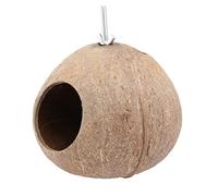 UTHCLO Coconut Shell Bird Nest Screw Fastening Handmade Hanging Bird Shelter for Garden Outdoors for Breeding and Roosting