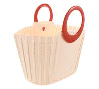 UTHCLO Collapsible Plastic Storage Basket with Handle for Bathroom and Kitchen Quick-dry Foldable Tote Organizer Bin with Wallmount Hook Portable Shower Caddy for Dorm and Travel