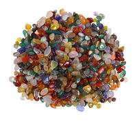 UTHCLO Colorful Agate Tumbled Stones Natural Crystal Pebbles for Aquarium and Bamboo Plants, Lightly Polished and Easy to Decorate, Shapes for Vase Filler or Gravel Decoration