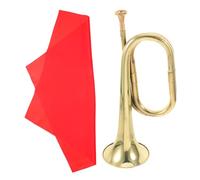 UTHCLO Copper Alloy Bugle Wind Instrument Traditional Military Style Trumpet for Beginners Sound Horn with Polished Surface Easy to Play Band Orchestra Instrument