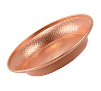 UTHCLO Copper Decorative Offering Cup Tibetan Style Brown Copper Plate Meditation Worship Supply for Buddhist Rituals
