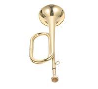 UTHCLO Copper Golden Bugle Trumpet Professional Wind Instrument for Beginners and School Band Military Style Music Instrument for Students and Orchestra Training
