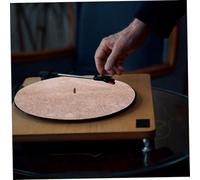 UTHCLO Cork Record Protective Mat Turntable Pad for Vinyl Discs Anti-vibration Slipmat No Groove Lightweight and Wear-resistant Phonograph Disc Cushion