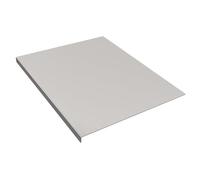 UTHCLO Counter Edge Chopping Board Made of Sturdy Stainless Steel with Food Contact Safe Solid Construction, for Home and Restaurant Use a Steel Worktop Protector and Kitchen Cutting