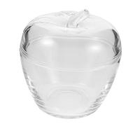 UTHCLO Creative Clear Apple Candy Container with Lid Festive Fruit Shaped Storage Jar for Back to School Party Favors Wedding Treat Boxes Christmas Holiday Decorations Compact Portable
