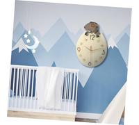 UTHCLO Creative Dinosaur Egg Resin Wall Clock with Large Numerals Non-ticking Digital Clock for Bedroom Office Decoration Pushpin Hanging Design